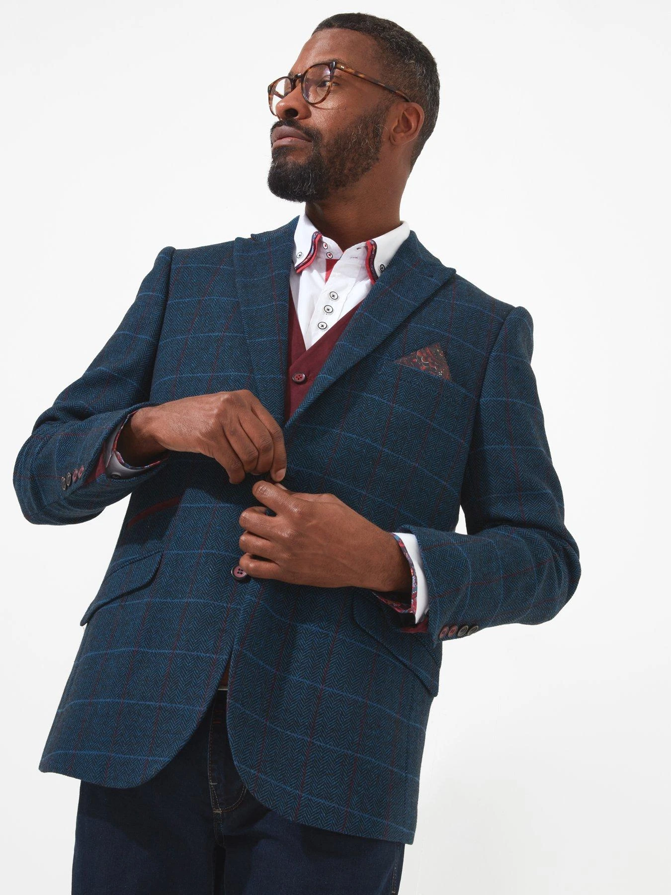 Joe Browns Check It Out Blazer - Blue 4 Joe Browns Check It Out Blazer - Blue - Image 4