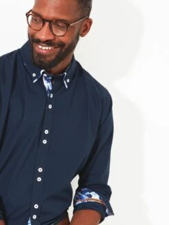 Joe Browns Delightful Double Collar Shirt - Navy -Barbou Clothing Shop VNGTF SQ3 0000000048 NAVY MDo