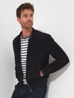 Joe Browns Exquisite Premium Suede Bomber - Navy