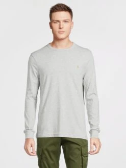 Farah Worthington Regular Long Sleeve T-Shirt - Grey