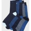 Crew Clothing 5 Pack Bamboo Sock Box - Navy
