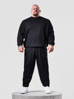 Weekend Offender Big & Tall Fbomb Overlay Crew Sweatshirt - Black -Barbou Clothing Shop VNQ0T SQ3 0000000004 BLACK MDo