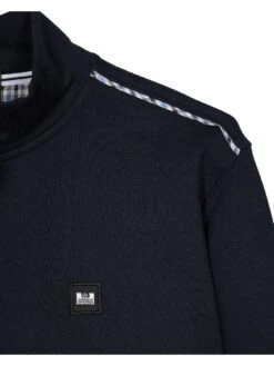 Weekend Offender Matisa 1/4 Zip Sweatshirt - Navy -Barbou Clothing Shop VNQ0Z SQ6 0000000048 NAVY MDd2
