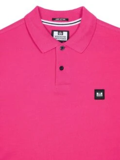 Weekend Offender Caneiros Badge Polo Shirt - Bright Pink -Barbou Clothing Shop VNQ14 SQ5 0000000368 BRIGHT PINK MDd