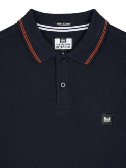 Weekend Offender Colombi Double Tipping Polo Shirt - Navy -Barbou Clothing Shop VNQ16 SQ5 0000000048 NAVY MDd