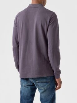 Weekend Offender Dice Long Sleeve Badge Polo Shirt - Dark Grey -Barbou Clothing Shop VNQ2G SQ3 0000000070 DARK GREY MDo