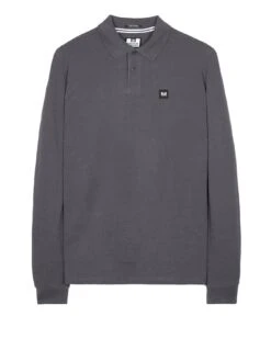 Weekend Offender Dice Long Sleeve Badge Polo Shirt - Dark Grey -Barbou Clothing Shop VNQ2G SQ4 0000000070 DARK GREY MDd