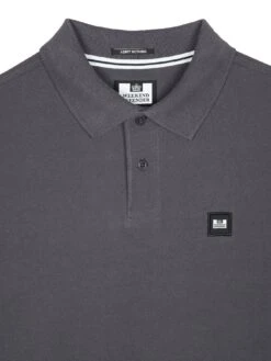Weekend Offender Dice Long Sleeve Badge Polo Shirt - Dark Grey -Barbou Clothing Shop VNQ2G SQ5 0000000070 DARK GREY MDd