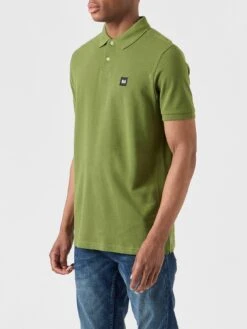 Weekend Offender Caneiros Badge Polo Shirt - Khaki