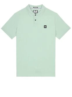 Weekend Offender Caneiros Badge Polo Shirt - Light Green -Barbou Clothing Shop VNQ2M SQ4 0000003112 LIGHT GREEN MDd