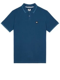 Weekend Offender Colombi Double Tipping Polo Shirt - Blue -Barbou Clothing Shop VNQ4B SQ4 0000000020 BLUE MDd