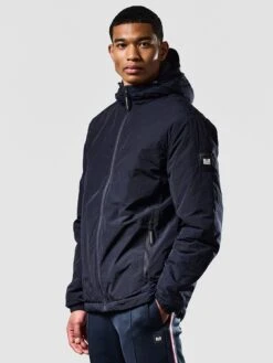 Weekend Offender Technician Thermo Padded Face Mask Jacket - Navy