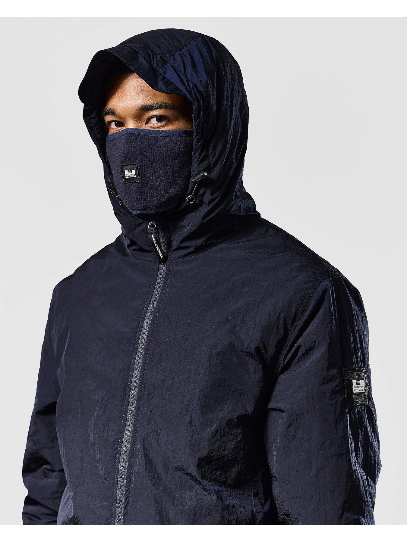 Weekend Offender Technician Thermo Padded Face Mask Jacket - Navy 3 Weekend Offender Technician Thermo Padded Face Mask Jacket - Navy - Image 3