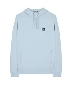 Weekend Offender Ribbe Badge Overhead Hoodie - Light Blue -Barbou Clothing Shop VNQ80 SQ4 0000000150 LIGHT BLUE MDd