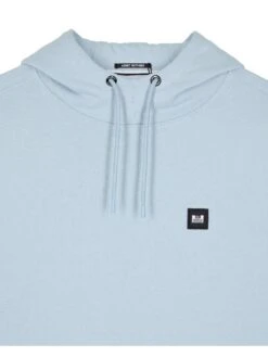 Weekend Offender Ribbe Badge Overhead Hoodie - Light Blue -Barbou Clothing Shop VNQ80 SQ5 0000000150 LIGHT BLUE MDd1