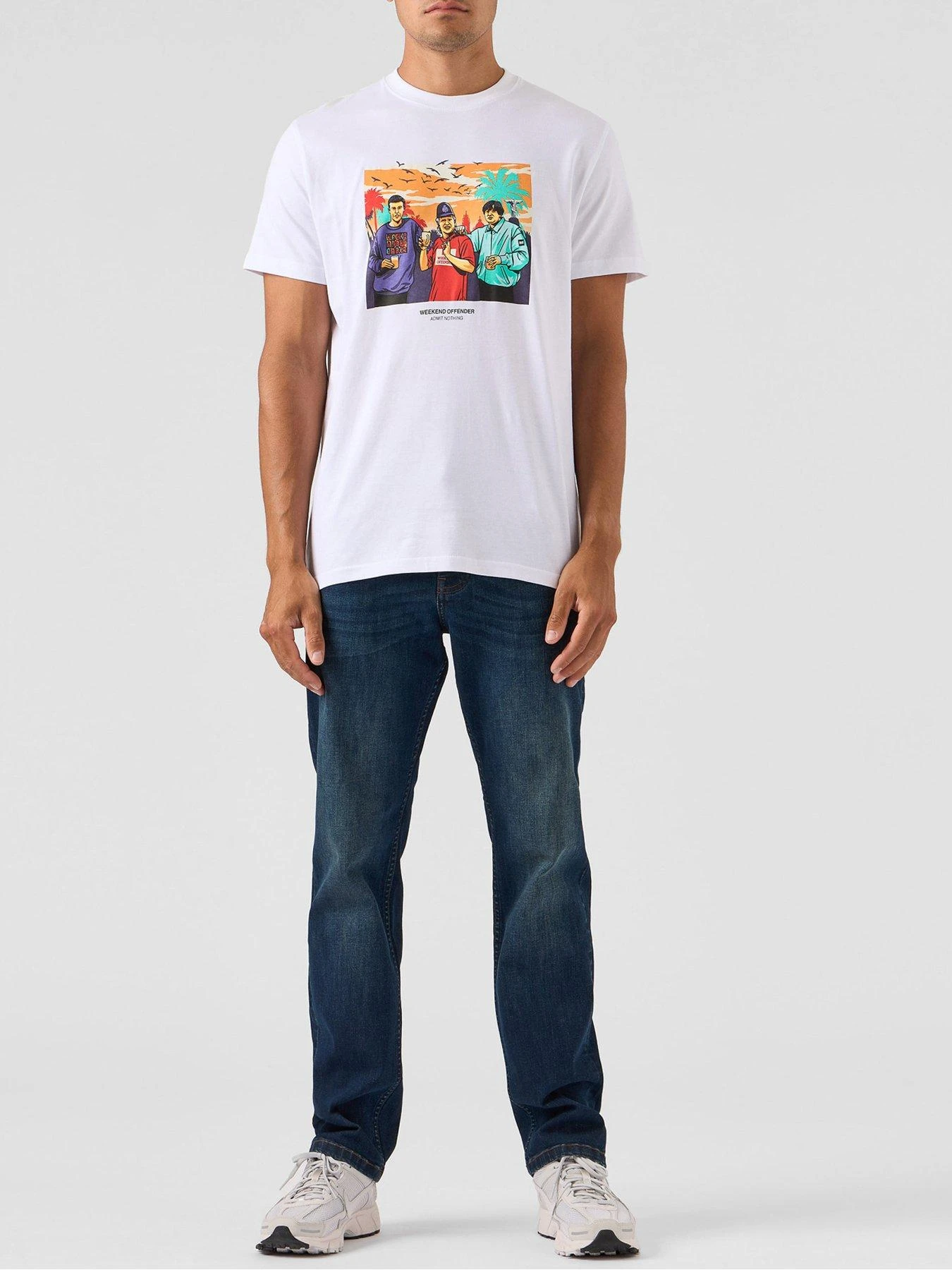 Weekend Offender Ronnie Happy Mondays Graphic T-Shirt - White 2 Weekend Offender Ronnie Happy Mondays Graphic T-Shirt - White - Image 2