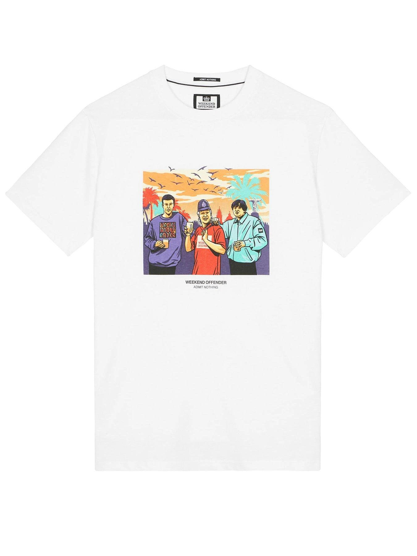 Weekend Offender Ronnie Happy Mondays Graphic T-Shirt - White 4 Weekend Offender Ronnie Happy Mondays Graphic T-Shirt - White - Image 4