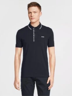 BOSS Paule 4 Slim Fit Polo Shirt - Dark Blue