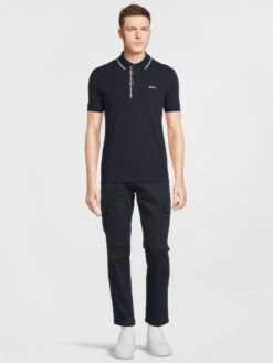 BOSS Paule 4 Slim Fit Polo Shirt - Dark Blue -Barbou Clothing Shop VNRJH SQ3 0000000354 DARK BLUE MDo