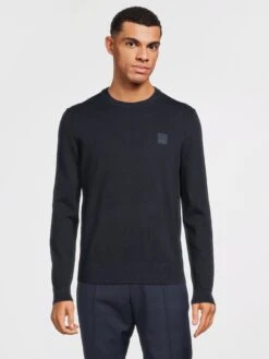 BOSS Kanovano Crew Neck Jumper - Dark Blue
