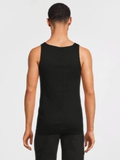 HUGO Hugo Bodywear 2 Pack Vest -Barbou Clothing Shop VNRLC SQ3 0000000004 BLACK MDb