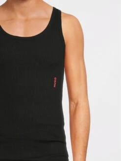 HUGO Hugo Bodywear 2 Pack Vest -Barbou Clothing Shop VNRLC SQ5 0000000004 BLACK MDd