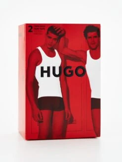 HUGO Hugo Bodywear 2 Pack Vest -Barbou Clothing Shop VNRLC SQ7 0000000004 BLACK MDd2