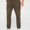 Brave Soul Cuffed Cargo Trouser - Khaki