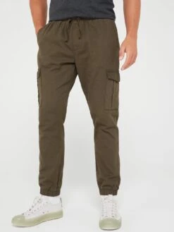 Brave Soul Cuffed Cargo Trouser - Khaki