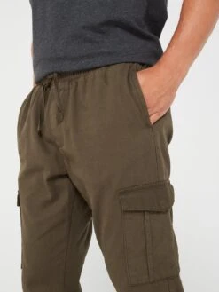 Brave Soul Cuffed Cargo Trouser - Khaki -Barbou Clothing Shop VNX3K SQ4 0000000058 KHAKI MDd