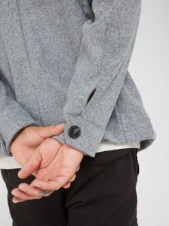 Brave Soul Faux Wool Worker Jacket - Grey Marl -Barbou Clothing Shop VNX3M SQ6 0000000215 LIGHT GREY MDd2