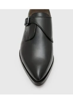 AllSaints Keith Leather Monk Shoes -Barbou Clothing Shop VO7AH SQ4 0000000004 BLACK SLt