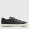 AllSaints Men's Brody Leather Low Trainers - Black
