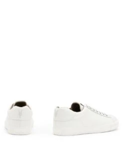 AllSaints Men's Brody Leather Low Trainers - White 7 AllSaints Men's Brody Leather Low Trainers - White -Barbou Clothing Shop VO7AM SQ3 0000000013 WHITE SLb