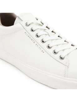 AllSaints Men's Brody Leather Low Trainers - White 9 AllSaints Men's Brody Leather Low Trainers - White -Barbou Clothing Shop VO7AM SQ6 0000000013 WHITE SLd