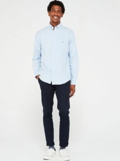 GANT Regular Fit Oxford Shirt - Light Blue -Barbou Clothing Shop VOLHR SQ3 0000000150 LIGHT BLUE MDo
