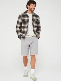 Brave Soul Relaxed Fit Belted Short - Grey -Barbou Clothing Shop VOQE5 SQ3 0000000005 GREY MDo