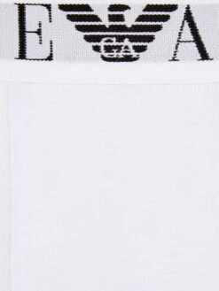 Emporio Armani Bodywear Three Pack Eva Waistband Stretch Cotton Trunks - White -Barbou Clothing Shop VP1A4 SQ3 0000000013 WHITE SLd