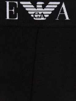 Emporio Armani Bodywear Three Pack Eva Waistband Stretch Cotton Briefs - Black -Barbou Clothing Shop VP1A5 SQ3 0000000004 BLACK SLd