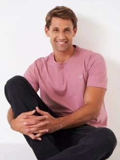 Crew Clothing Crew Classic Tee - Pink -Barbou Clothing Shop VP3VC SQ5 0000000063 PINK MDd