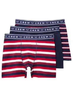 Crew Clothing 3 Pack Jersey Boxer - Multi