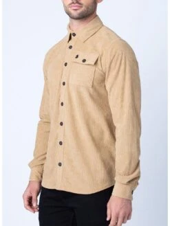 Luke 1977 Canberra Overshirt - Light Brown -Barbou Clothing Shop VP5OF SQ3 0000001277 LIGHT BROWN MDo