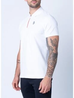 Luke 1977 Relay Zip Polo Shirt - White -Barbou Clothing Shop VP5PM SQ3 0000000013 WHITE MDo