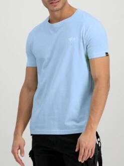 Alpha Industries Basic Small Logo T-Shirt - Light Blue