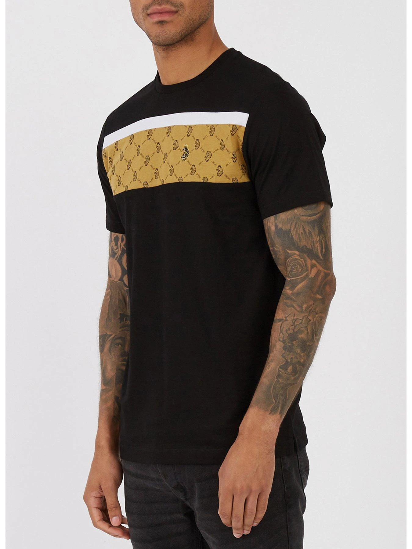 Luke 1977 Lions Den Overprint T-Shirt - Black 3 Luke 1977 Lions Den Overprint T-Shirt - Black - Image 3