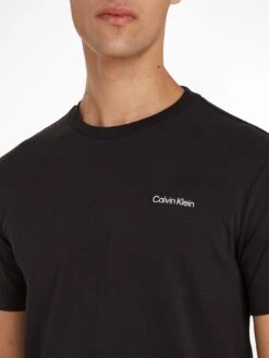 Calvin Klein Micro Logo Interlock T-Shirt - Black -Barbou Clothing Shop VPA54 SQ4 0000000004 BLACK MDd