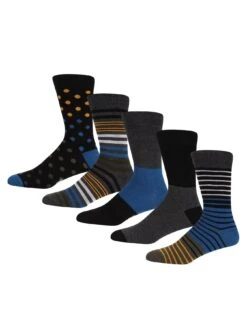 DKNY 5 Pack Holt Socks - Multi
