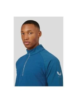 Castore Mens Training Hybrid Quarter Zip -Barbou Clothing Shop VPQSP SQ4 0000000047 GREEN MDd