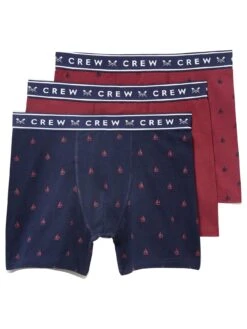 Crew Clothing 3-Pack Classic Jersey Boxers - Multi