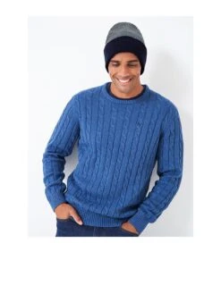 Crew Clothing Beanie Hat - Navy